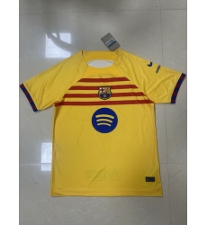 Men 2024 2025 Soccer Jersey Barcelona Yellow