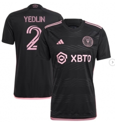 Men's Inter Miami CF DeAndre Yedlin adidas Black 2023 La Noche Replica Player Jersey