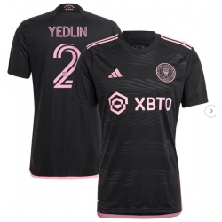 Men's Inter Miami CF DeAndre Yedlin adidas Black 2023 La Noche Replica Player Jersey