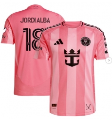 Men's Inter Miami CF Jordi Alba adidas Light Pink 2025 Euforia Authentic Player Jersey