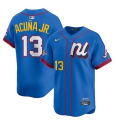 mens nike ronald Acuna jr blue national league 2025 all star edition limited player jersey