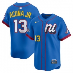 mens nike ronald Acuna jr blue national league 2025 all star edition limited player jersey