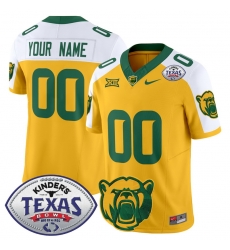 Men Women Youth Baylor Bears 2024 Texas Bowl Vapor Limited Custom Jersey All Stitched Gold Alternate