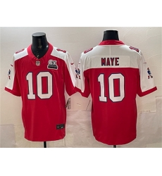 Men New England Patriots 10 Drake Maye Red Alternate F U S E With 6x Super Bowl Champions Patch Throwback Vapor Limited Stitched Football Jersey Men New England Patriots 10 Drake Maye Red Alternate F U S E With 6x Super Bowl Champions Patch Throwback Vapor Limited Stitched Football Jersey
