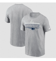 Men New England Patriots Heather Gray 2025 AFC Champions Locker Room Trophy Collection Tall T Shirt Men New England Patriots Heather Gray 2025 AFC Champions Locker Room Trophy Collection Tall T Shirt