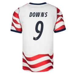 USA 2026 FIFA World Cup Soccer White Jersey Set ( Have Shorts ) Damion Downs #9