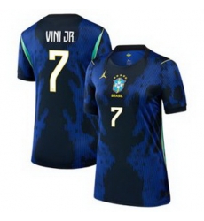 Women 7 Brazil National Team Vini Jr 2026 Home Jersey 4